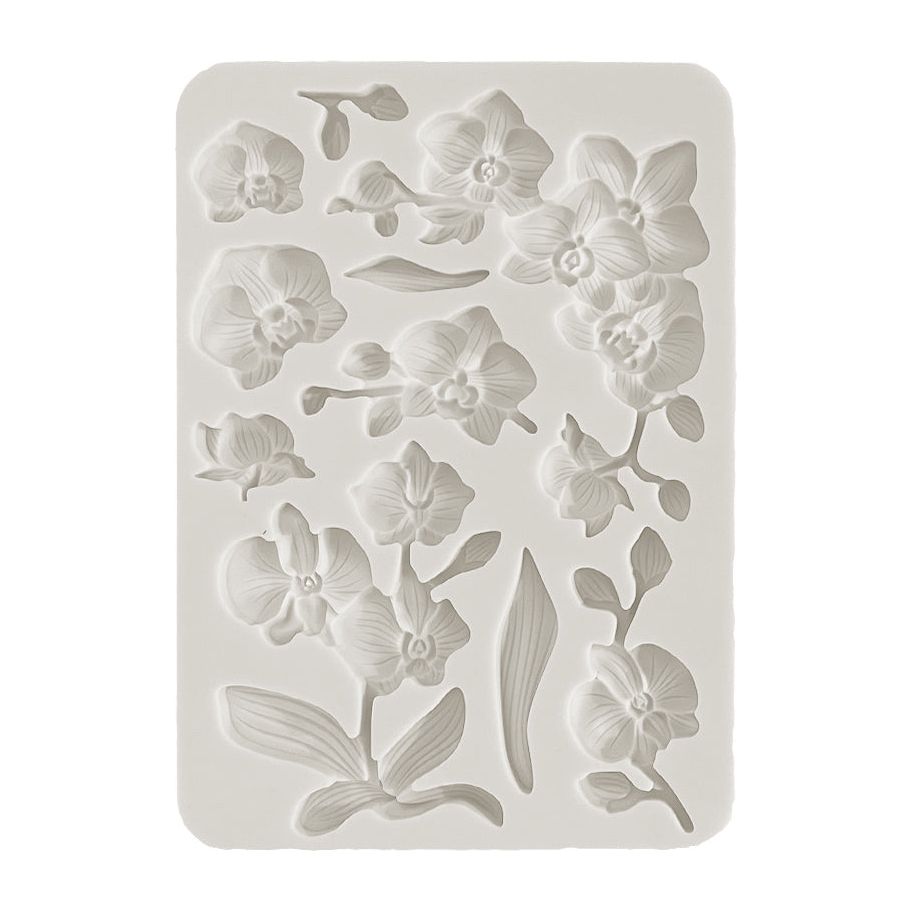 Stamperia Orchids And Cats Orchids A5 Silicone Mold kacma521