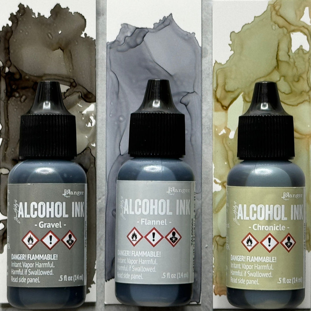 Tim Holtz Alcohol Ink Set Crossroads Ranger tak86116 Swatches