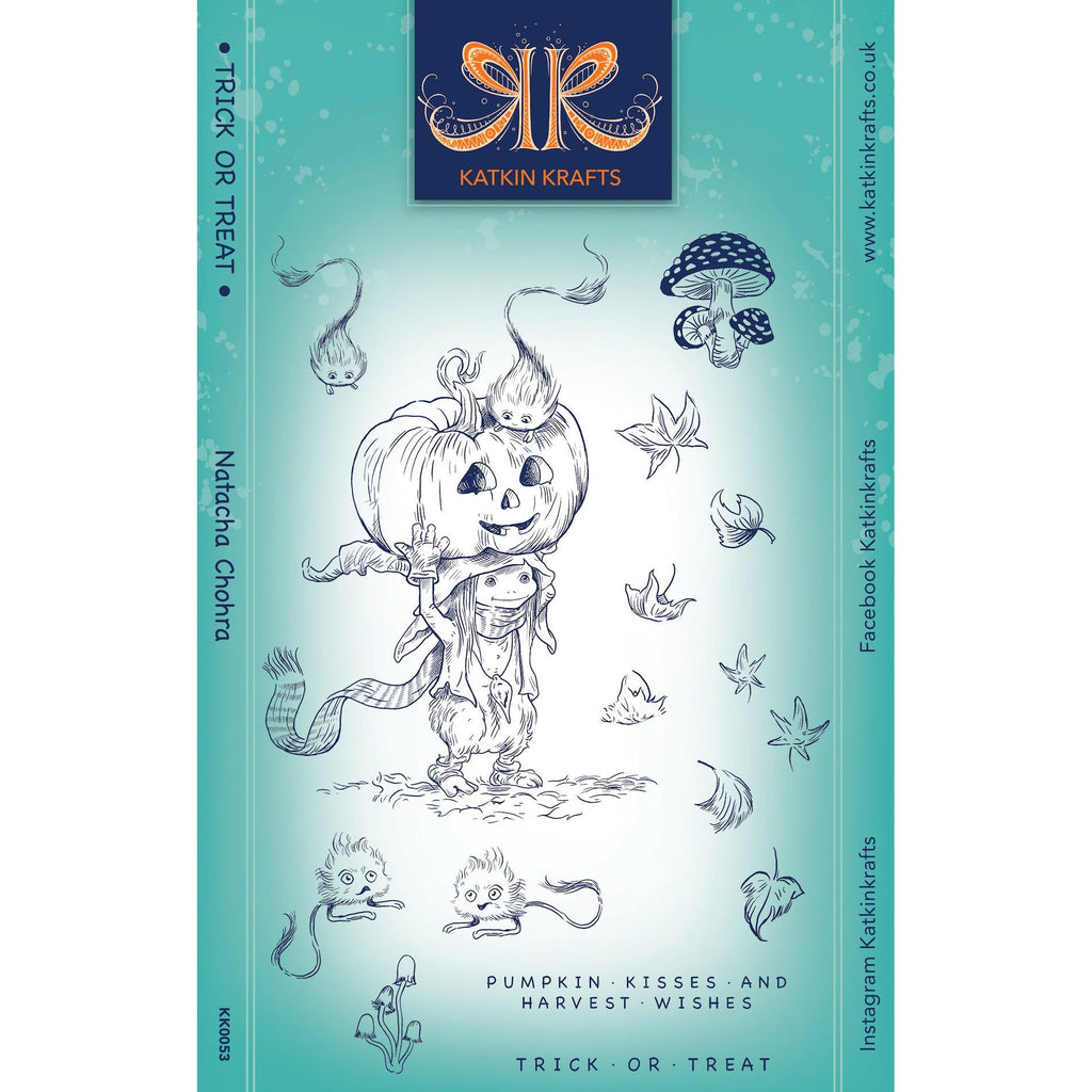 Katkin Krafts Trick Or Treat Clear Stamps kk0053