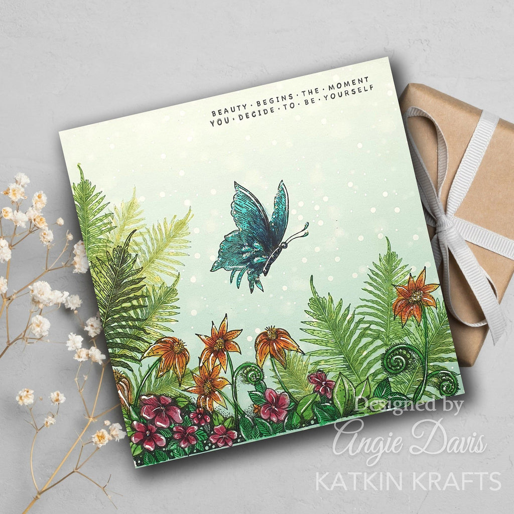 Katkin Krafts The Butterfly Effect Clear Stamps kk0059 beauty