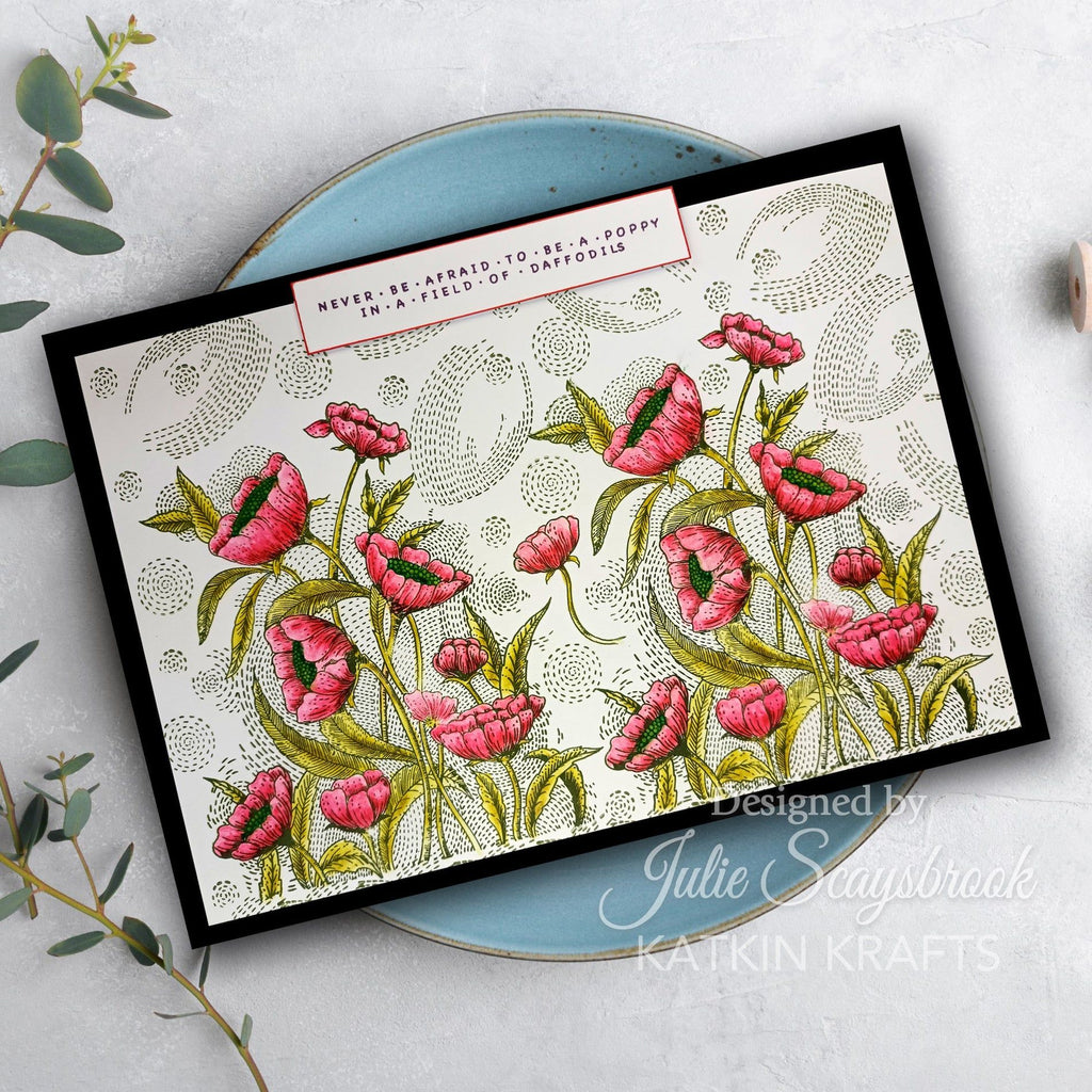 Katkin Krafts Poppy Power Clear Stamps kk0060 daffodils