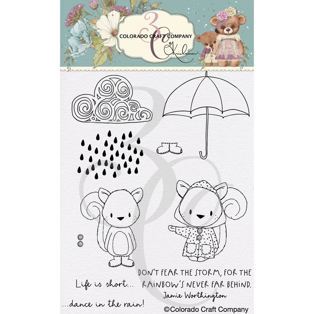 Colorado Craft Company Kris Lauren Never Far Behind Clear Stamps kl876