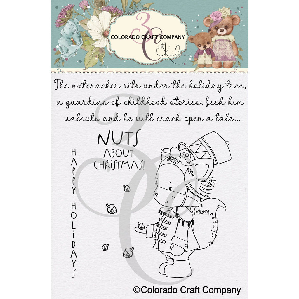 Colorado Craft Company Kris Lauren Nutcracker Fox Clear Stamps kl912