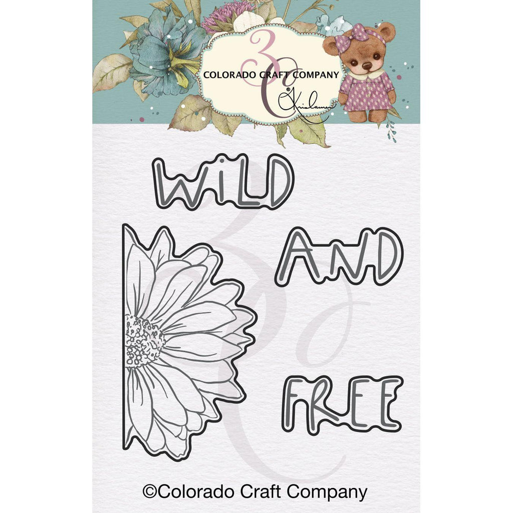 Colorado Craft Company Kris Lauren Wild and Free Mini Dies kl963-d