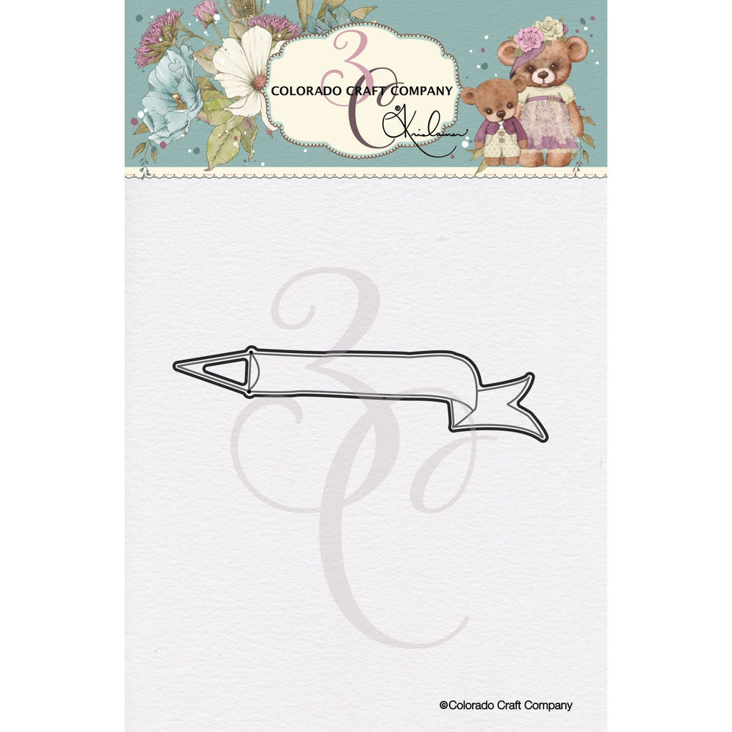 Colorado Craft Company Kris Lauren Greetings Banner Die kl965-d