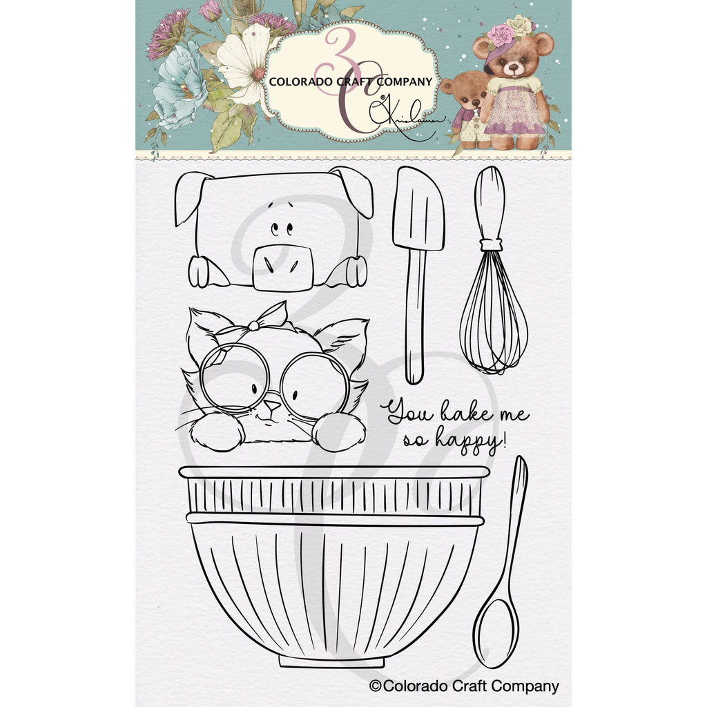 Colorado Craft Company Kris Lauren Bake Me Happy Clear Stamps kl988