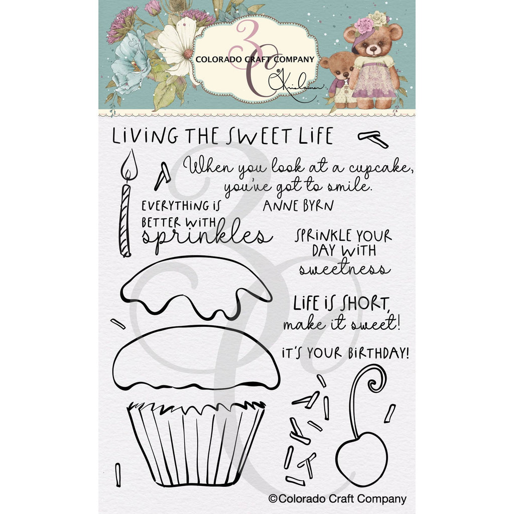 Colorado Craft Company Kris Lauren Sweet Life Clear Stamps kl990