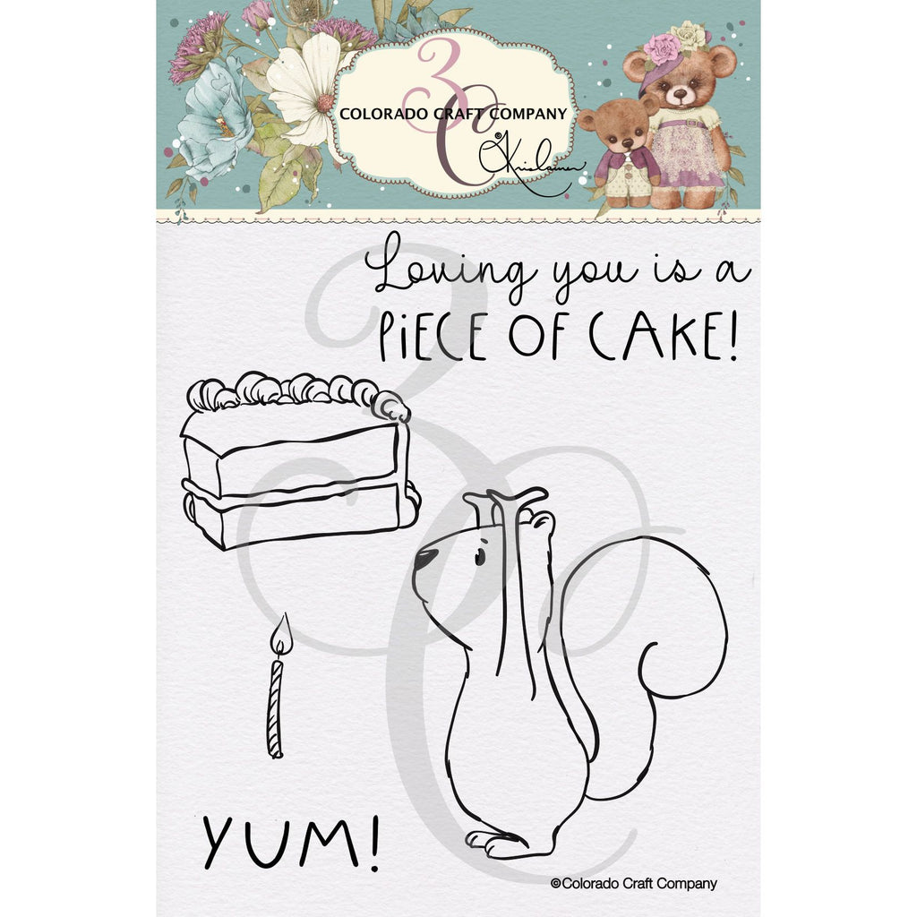 Colorado Craft Company Kris Lauren Piece of Cake Clear Stamps kl996