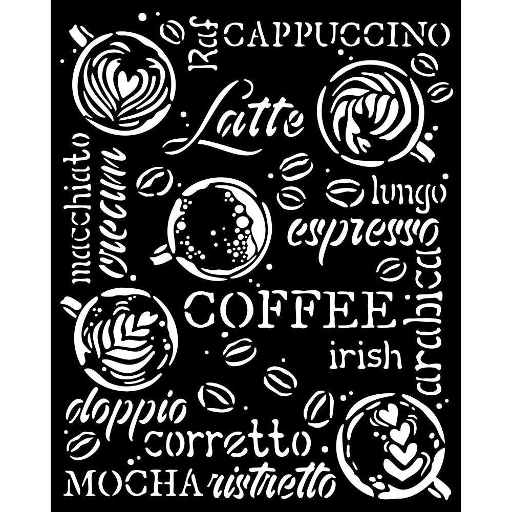 Stamperia Coffee And Chocolate Cappuccino Stencil kstd151