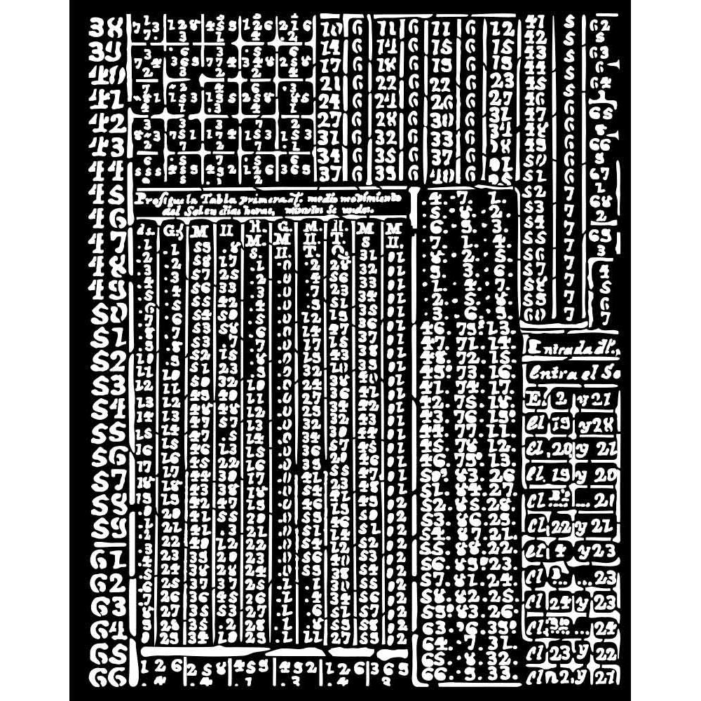 Stamperia Fortune Hieroglyphic Stencil kstd165