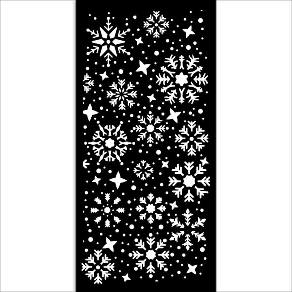 Stamperia Gear Up For Christmas Snowflakes Stencil kstdl100