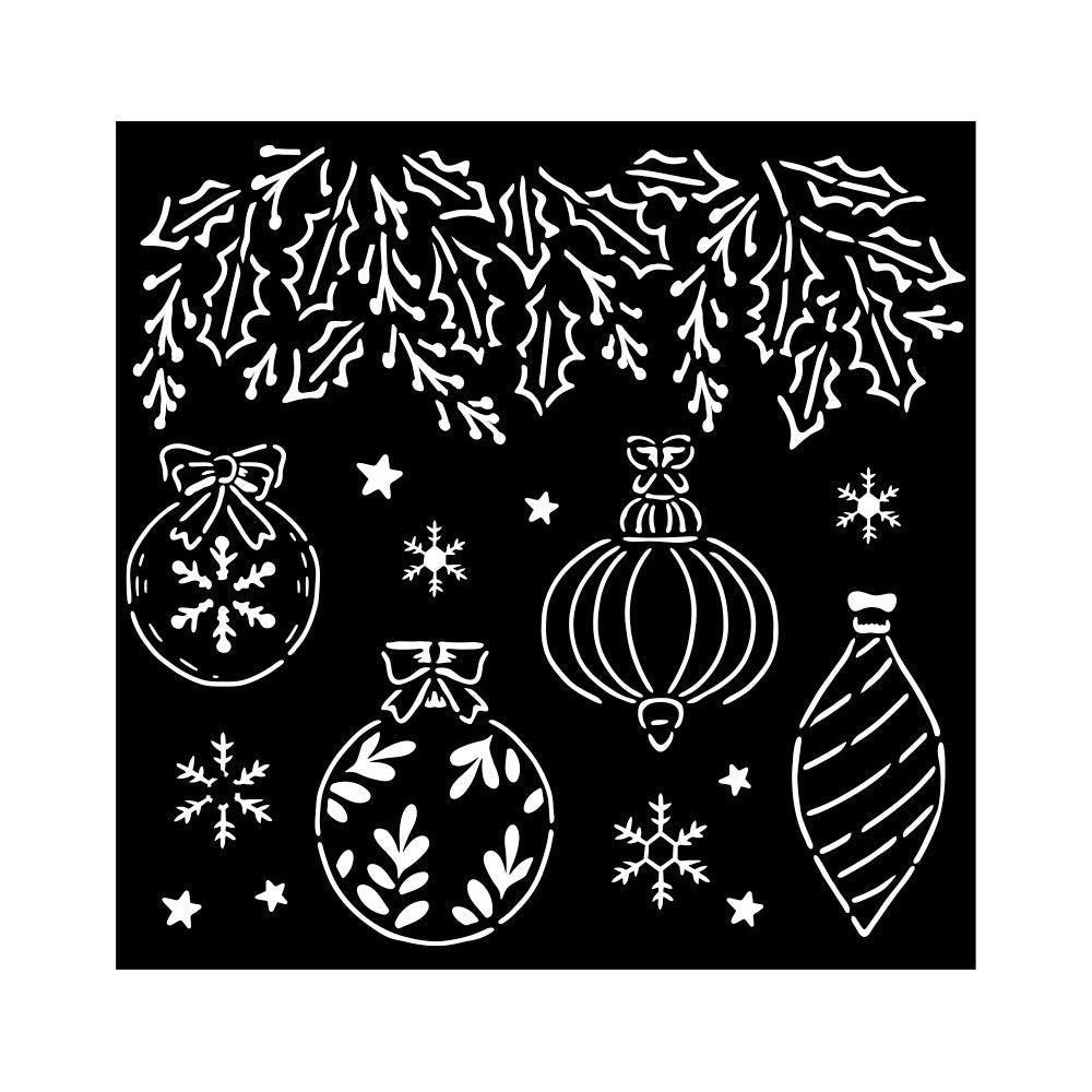 Stamperia The Nutcracker Christmas Balls Stencil kstdq106