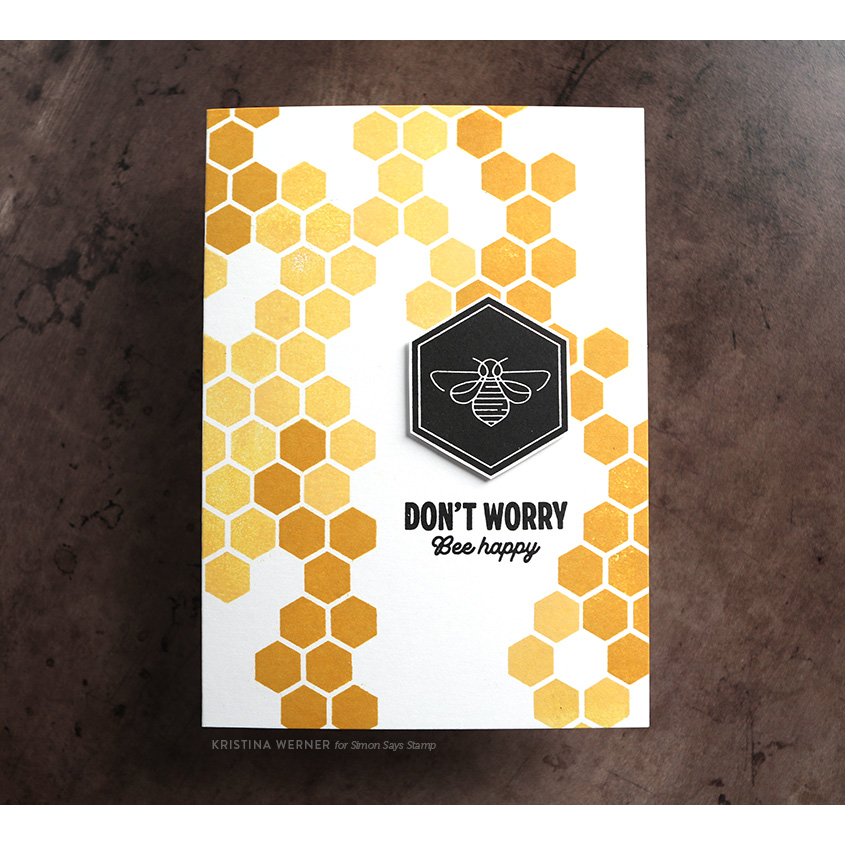 Simon Says Stamps And Dies Bee Happy set669bh Encouragement Card | color-code:ALT05