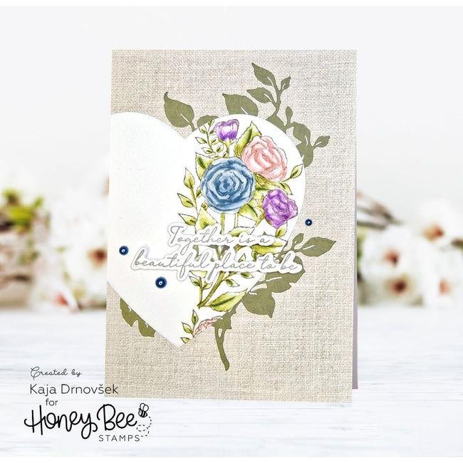 Honey Bee Blooming View Clear Stamps hbst-524 Friendship Card