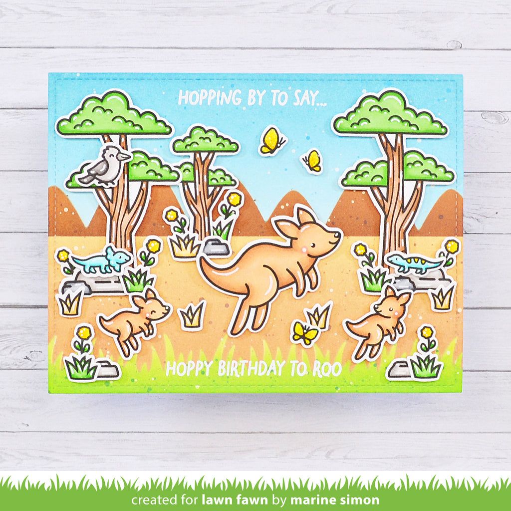 Lawn Fawn Kanga-rrific Clear Stamps lf3344 To Roo