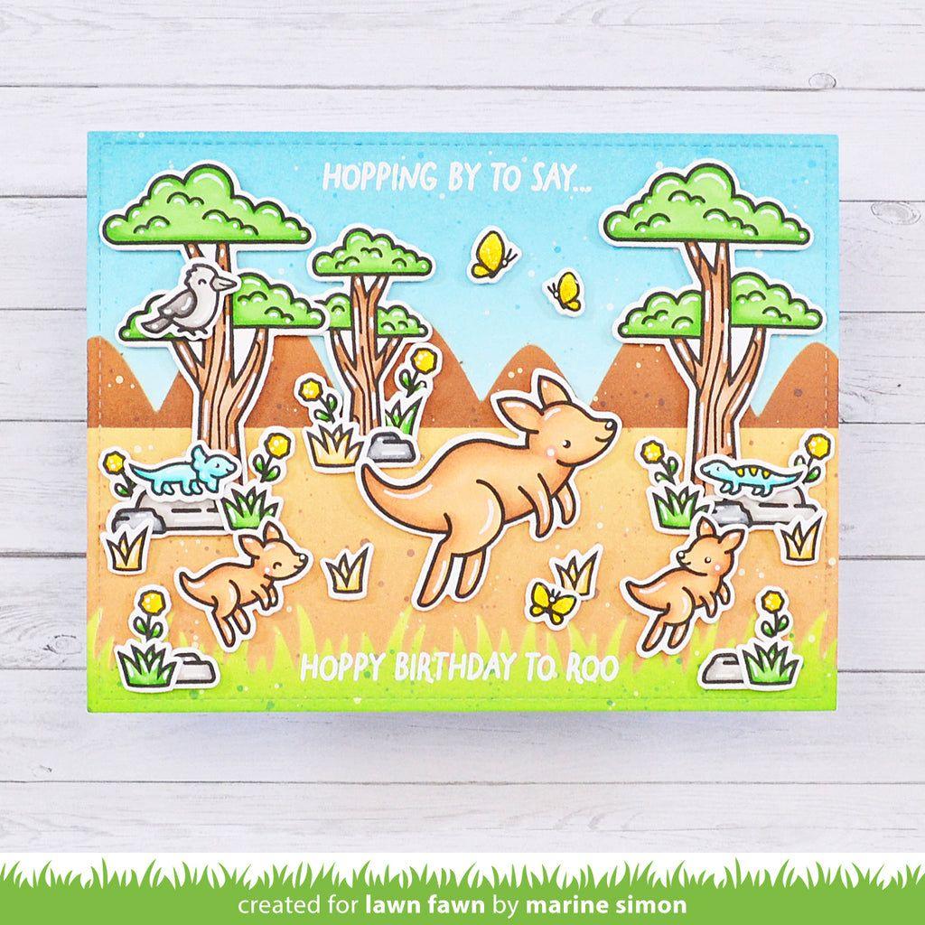 Lawn Fawn Kanga-rrific Add-On Clear Stamps lf3346 to roo