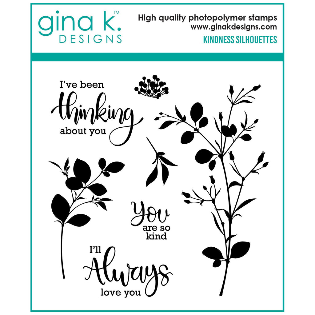 Gina K Designs Kindness Silhouettes Clear Stamps gkd201