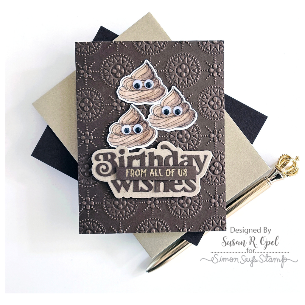 Simon Says Stamp Sweet Birthday Single Cupcake Wafer Dies 1096sdc Birthday Card