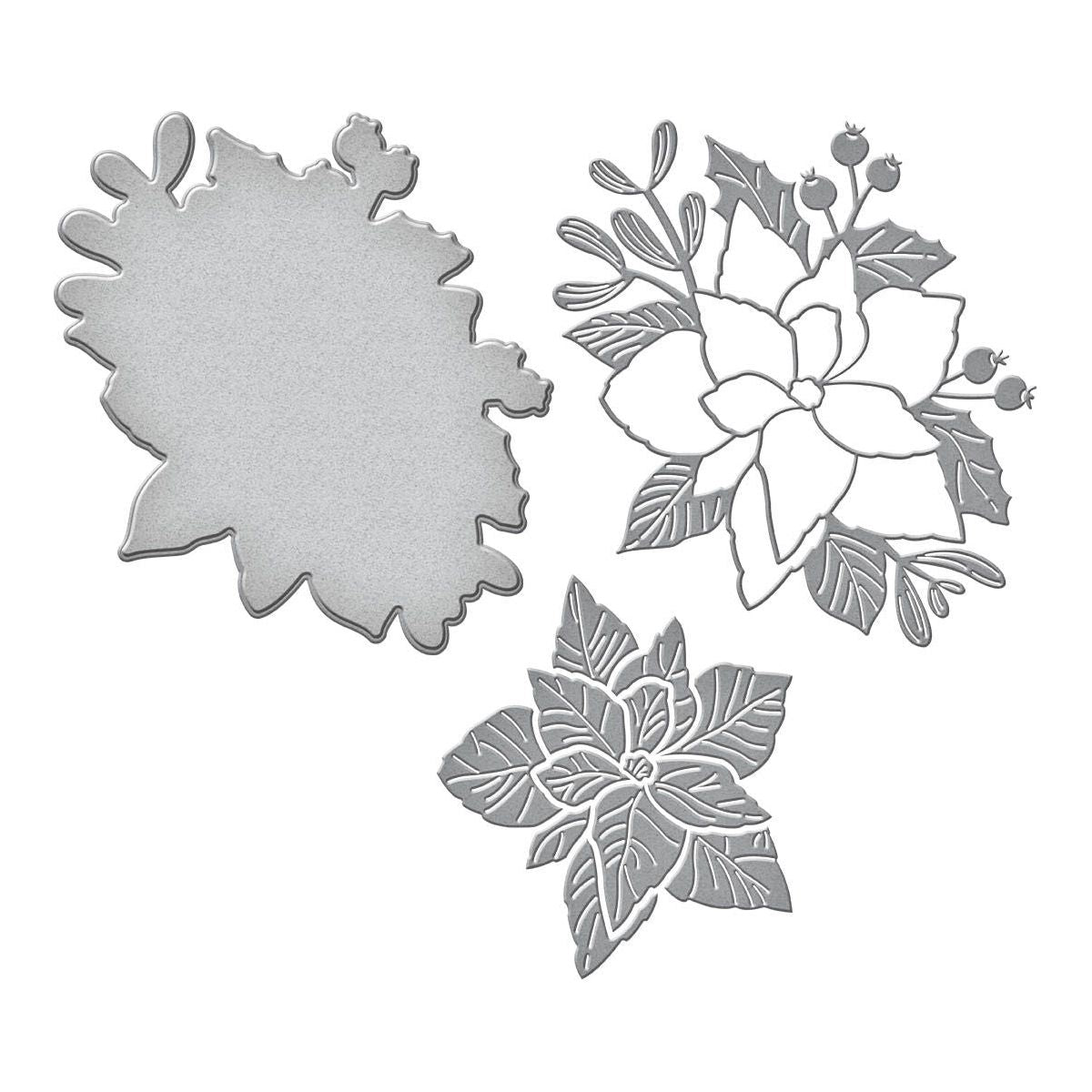 S4-1293 Spellbinders Poinsettia Bloom Etched Dies