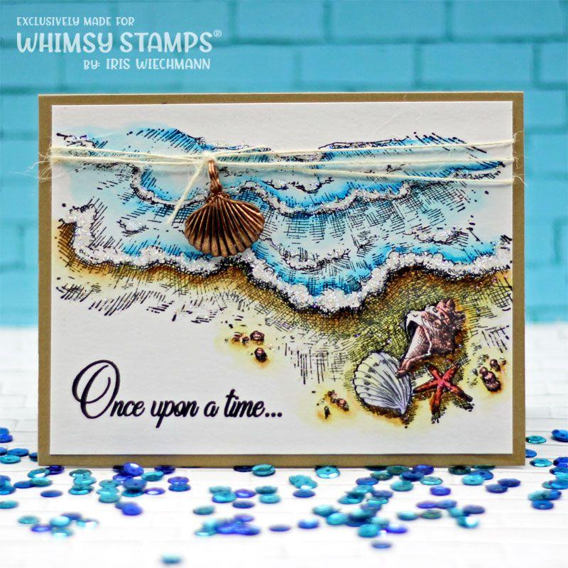 Whimsy Stamps Special Day Clear Stamps CWSD450 Beach