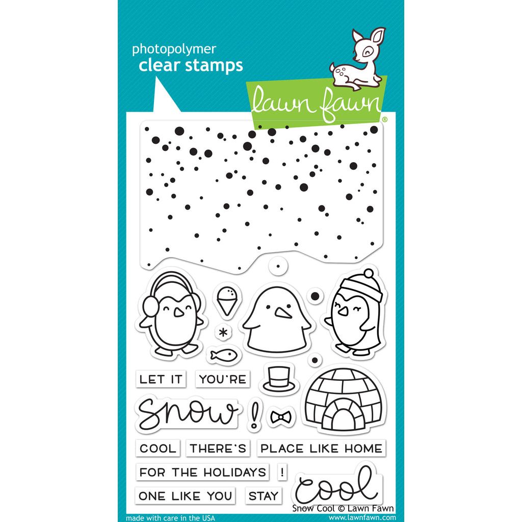 Lawn Fawn Snow Cool Clear Stamps lf1226