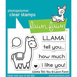 Lawn Fawn Llama Tell You Clear Stamps lf1678