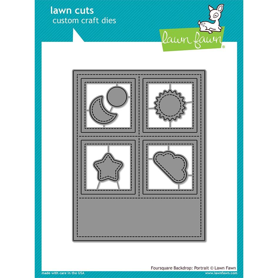 Lawn Fawn Foursquare Backdrop Portrait Custom Craft Dies lf2065