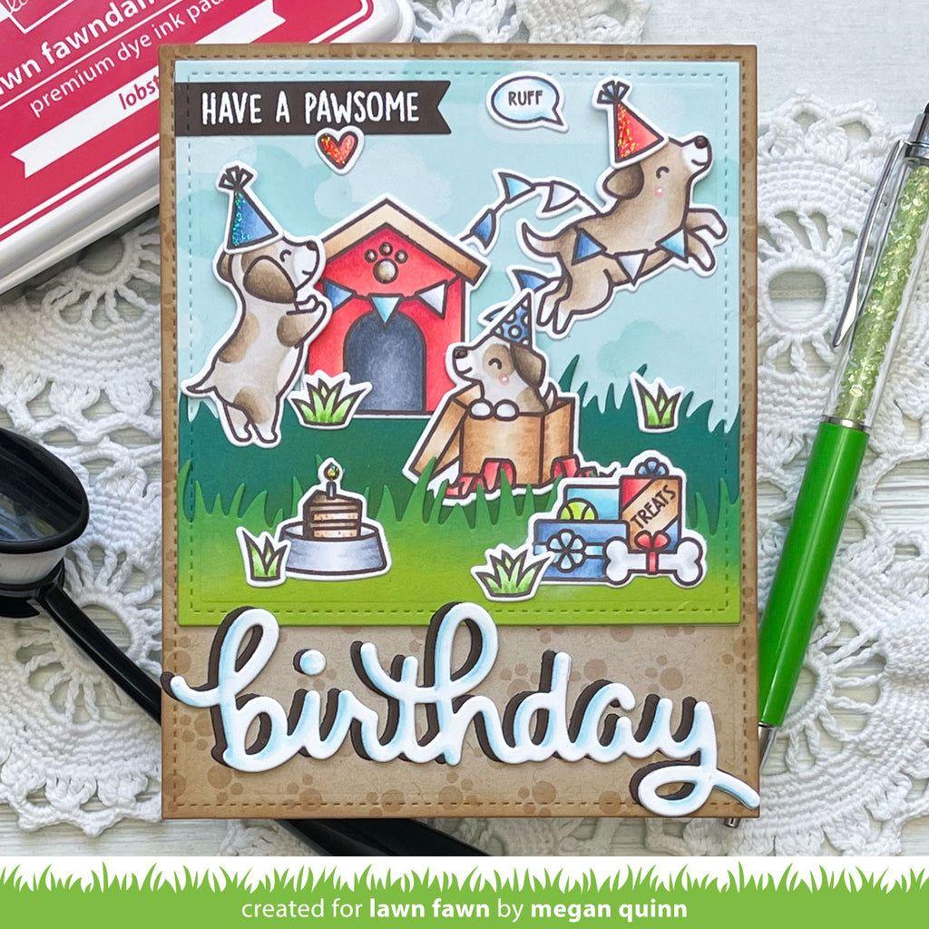 Lawn Fawn Pawsome Birthday Clear Stamps lf3162 birthday