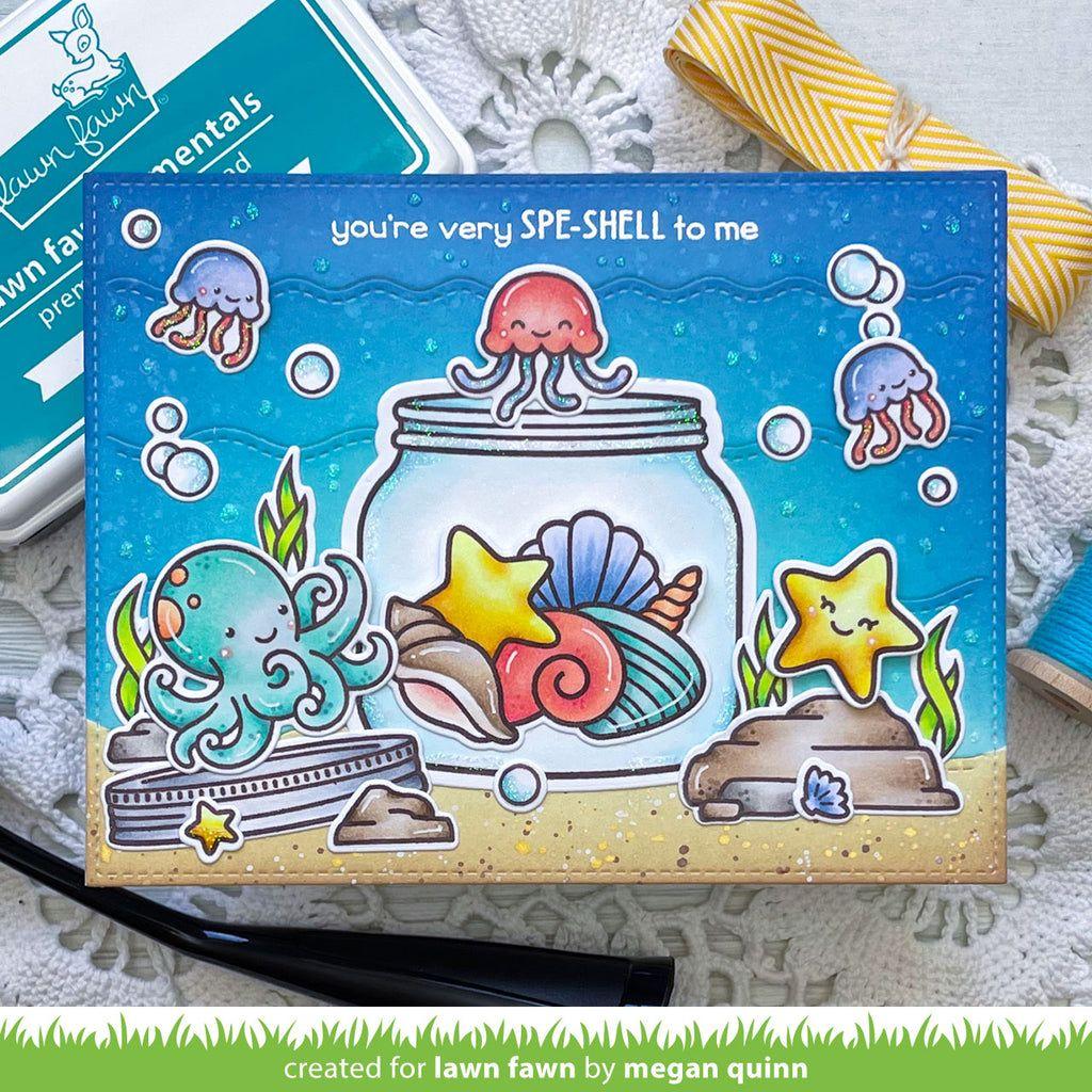 Lawn Fawn How You Bean? Seashell Add-On Clear Stamps lf3169 spe-shell