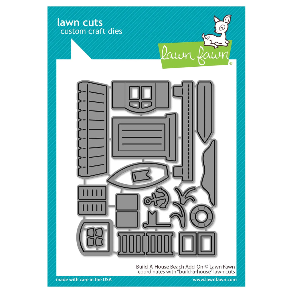 Lawn Fawn Build-A-House Beach Add-One Dies lf3182