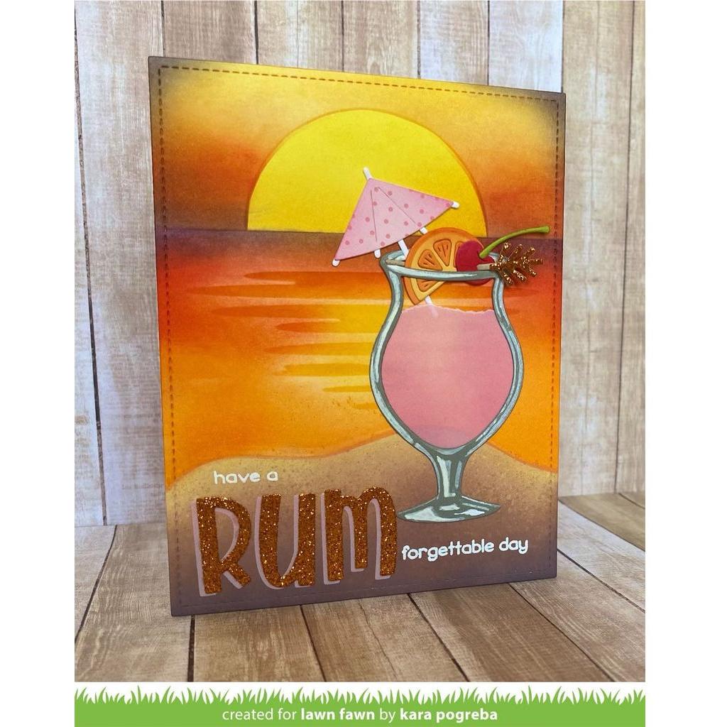 Lawn Fawn Beach Sunset Stencils lf3189 rumforgettable | color-code:alt1