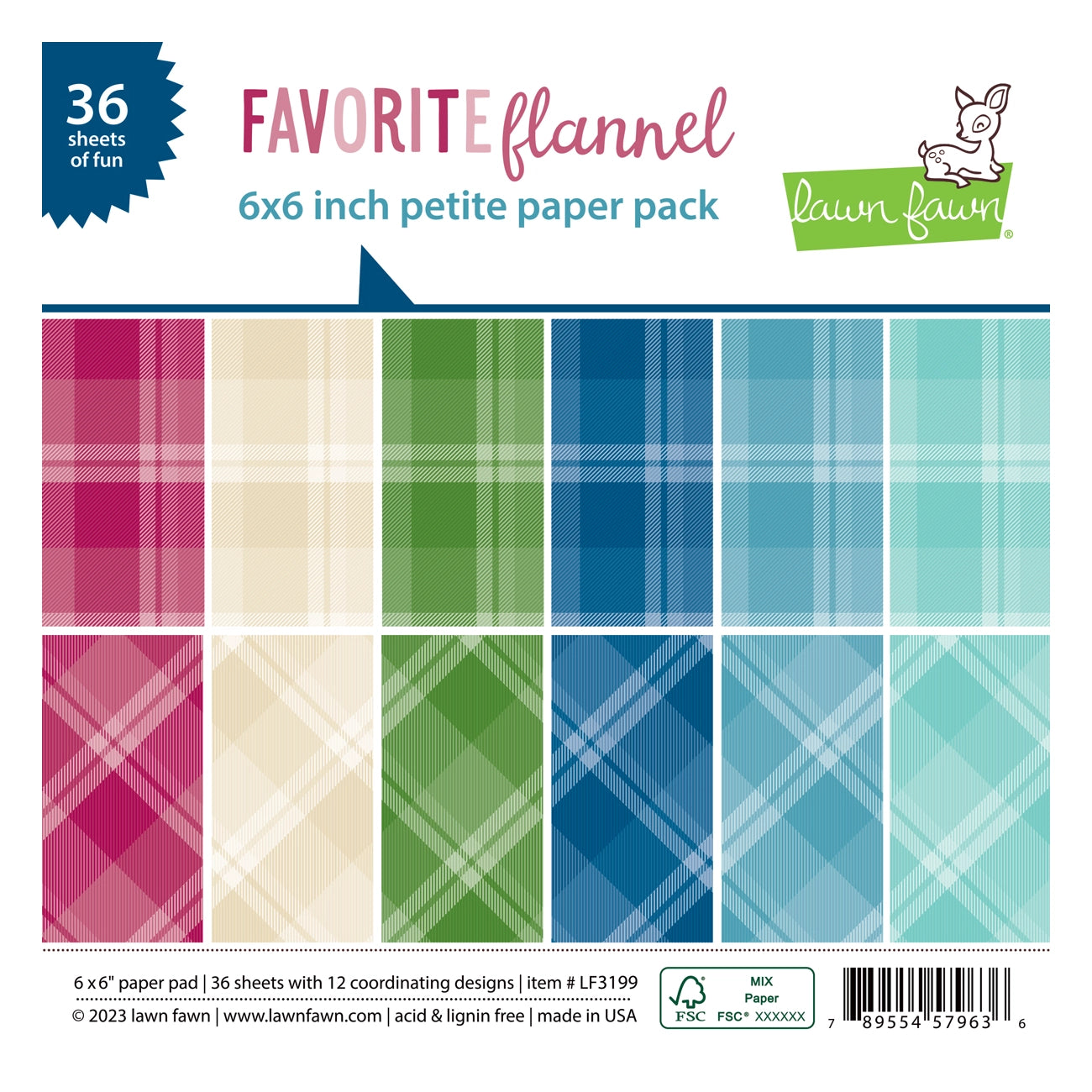 Lawn Fawn Favorite Flannel Paper Pad