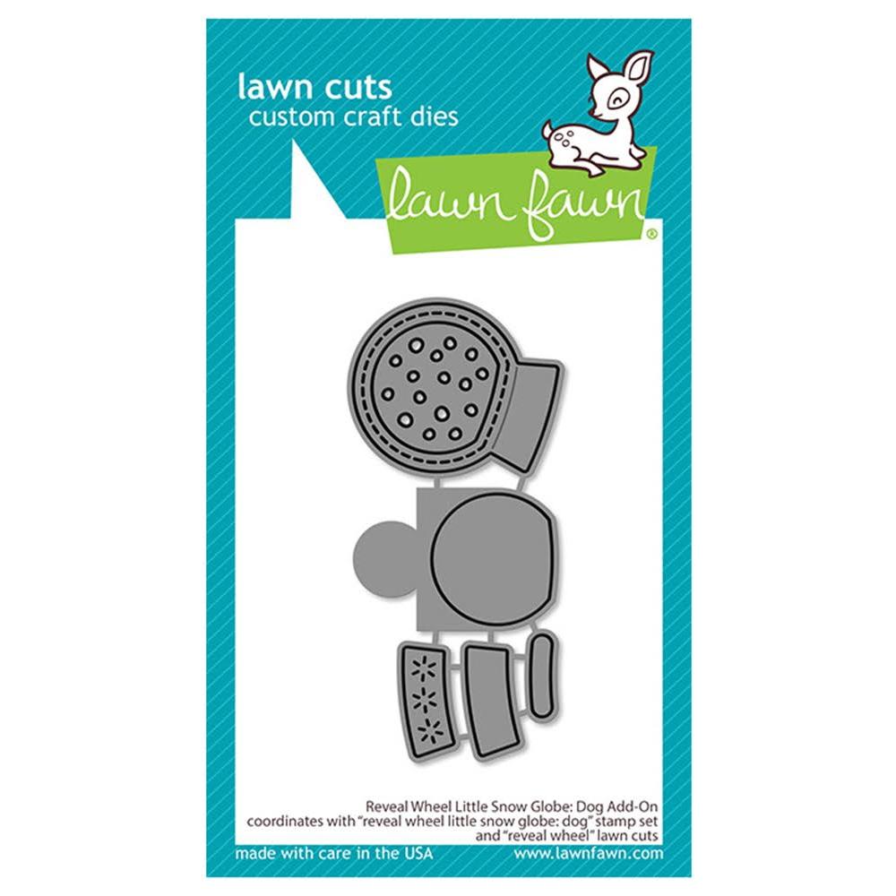 Lawn Fawn Reveal Wheel Little Snow Globe: Dog Add-On Dies lf3272