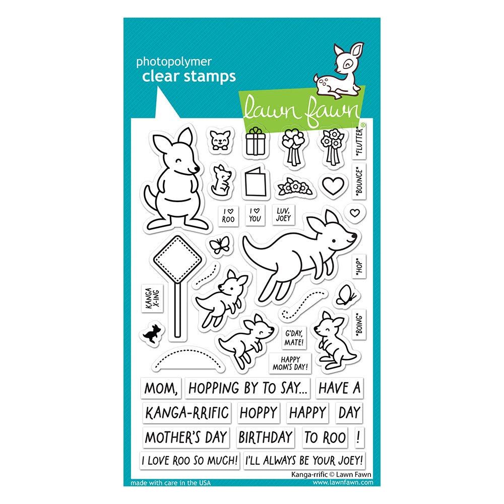 Lawn Fawn Kanga-rrific Clear Stamps lf3344