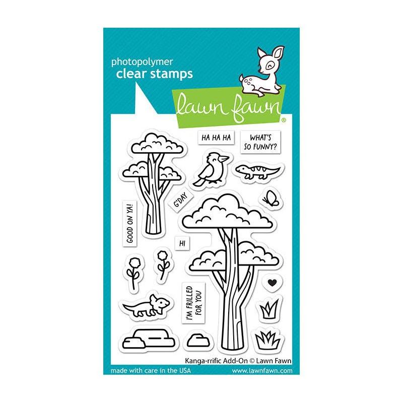 Lawn Fawn Kanga-rrific Add-On Clear Stamps lf3346