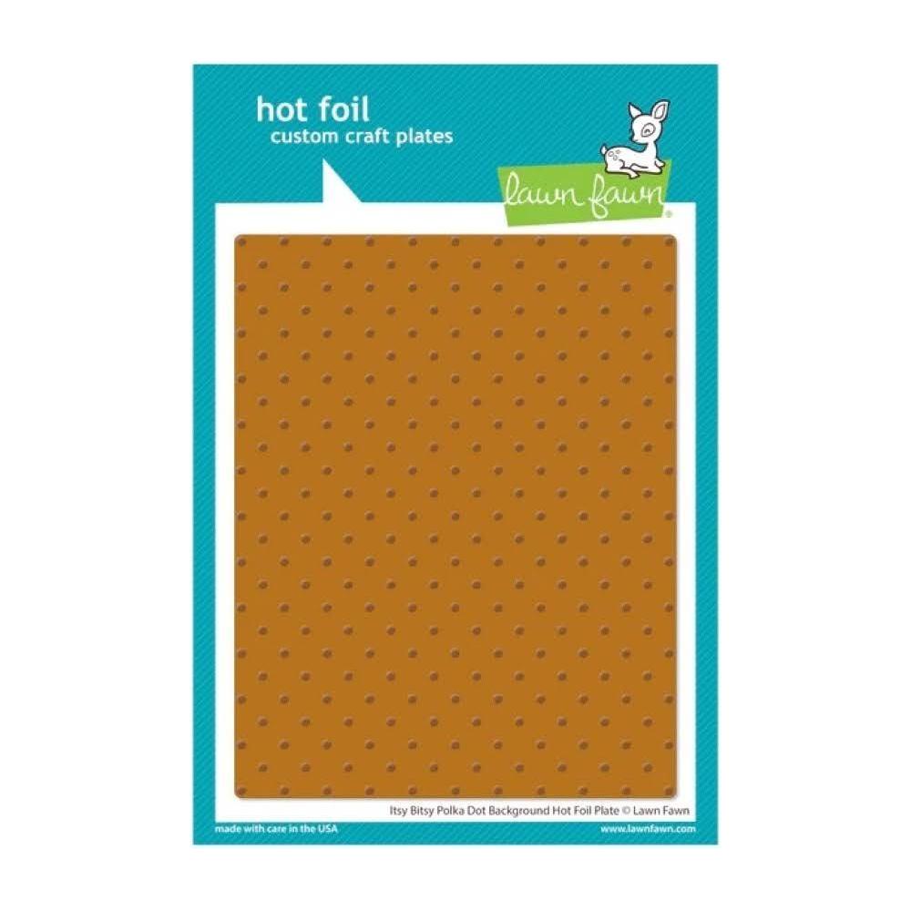 Lawn Fawn Itsy Bitsy Polka Dot Background Hot Foil Plate lf3452