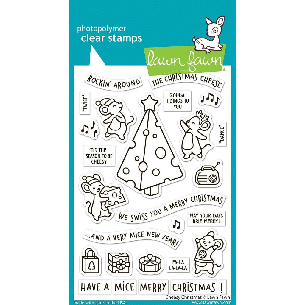 Lawn Fawn Cheesy Christmas Clear Stamps lf3500