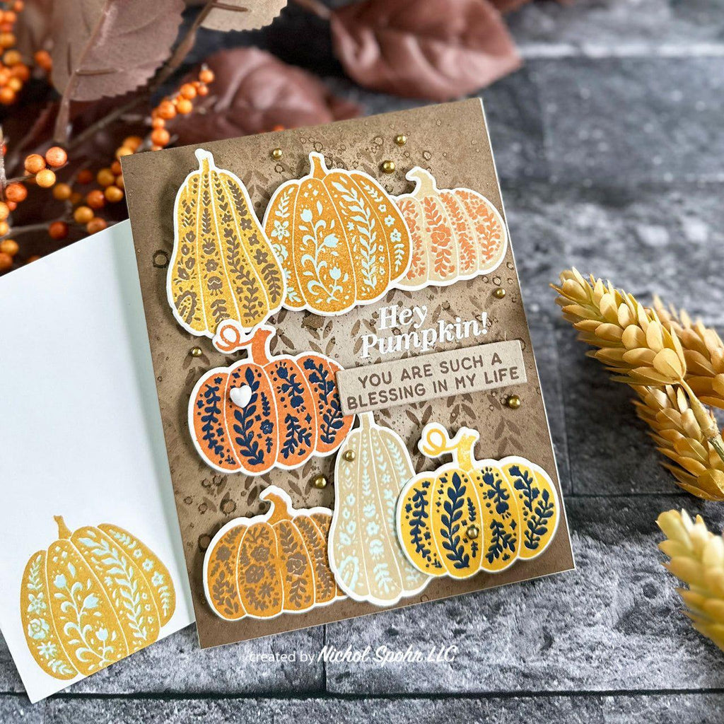 Tim Holtz Distress Crooked Broomstick Mica Stain Ranger Hey Pumpkin Autumn Card | color-code:ALT01