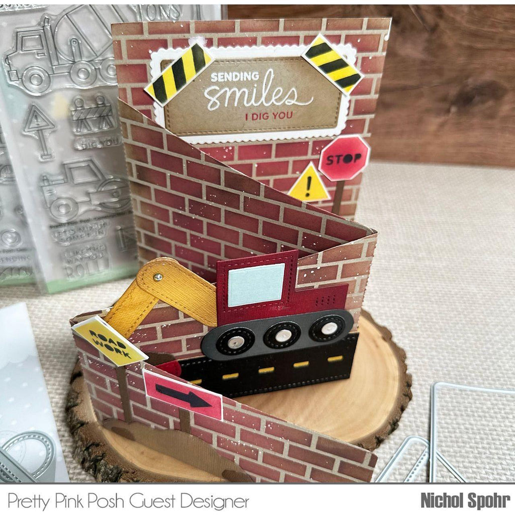 Pretty Pink Posh Construction Additions Clear Stamps trucks | color-code:ALT01