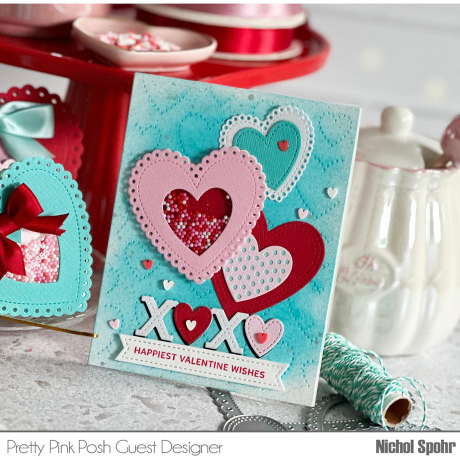 Valentine Hearts Stamp Set – Pretty Pink Posh LLC