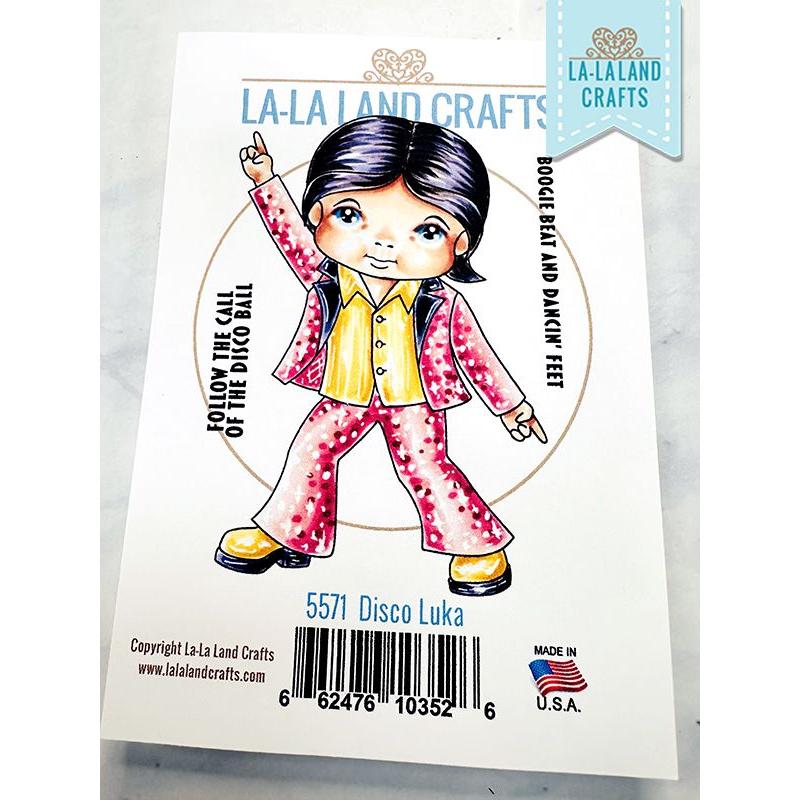 La-La Land Crafts Cling Stamp Disco Luka 5571