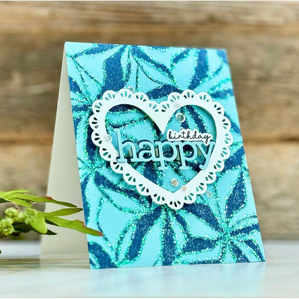 Simon Says Stamp Lace Heart Wafer Dies 1074sdc Celebrate Birthday Card