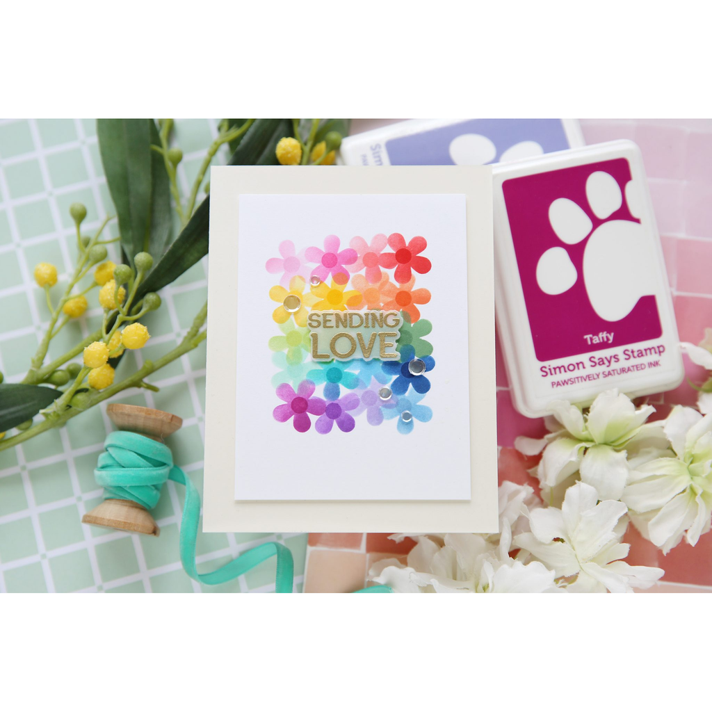 Simon Says Stamp You Rock Wafer Dies 1058mdc Be Bold Sending Love Card | color-code:ALT03