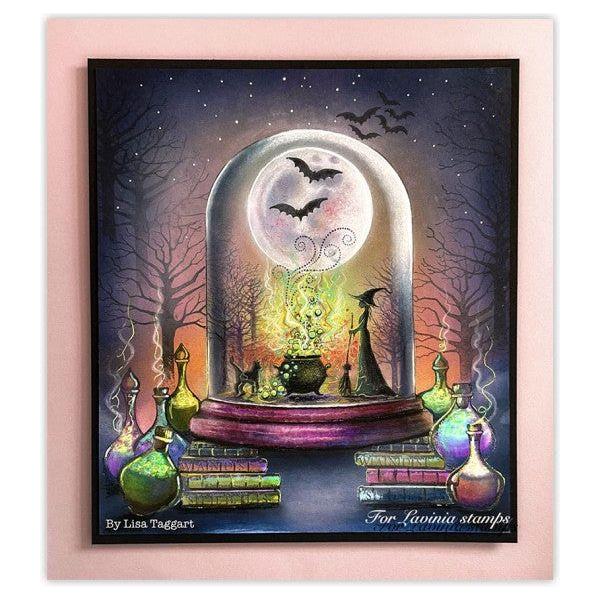 Lavinia Stamps Bubbling Cauldron Clear Stamp lav911 globe