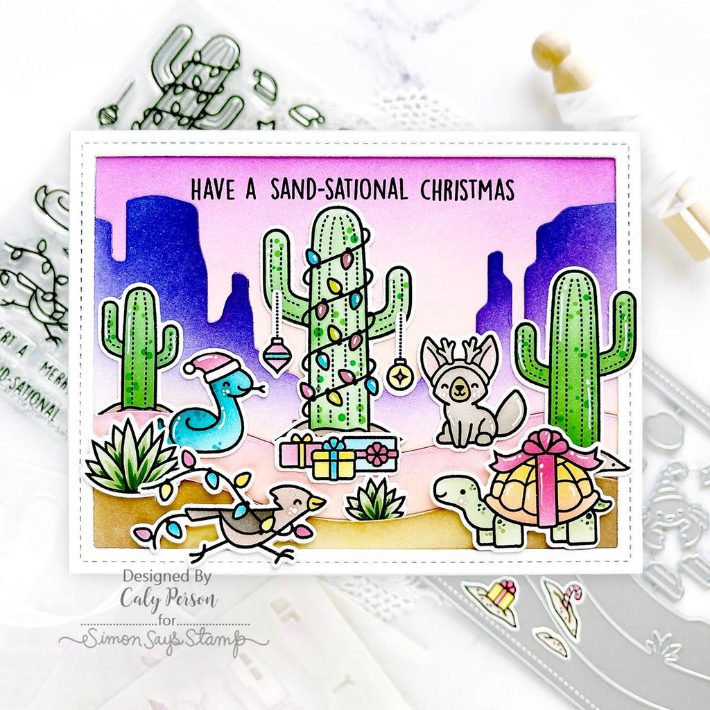 Lawn Fawn Christmas in the Desert STAMPtember Exclusive Stamps Dies and Stencils Set | color-code:ALT05