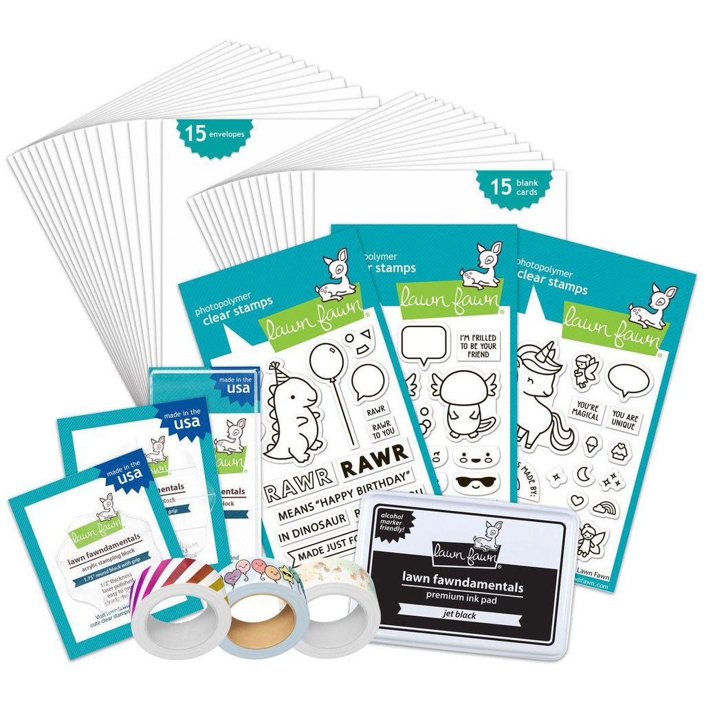 Lawn Fawn Combo Kids Cardmaking Kit lf3638