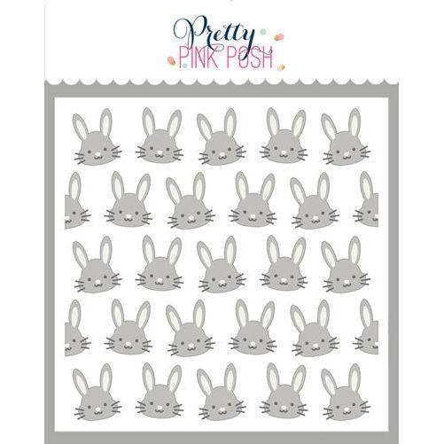 Pretty Pink Posh Layered Easter Bunnies Stencils