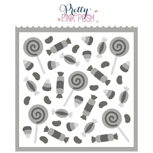 Pretty Pink Posh Layered Candy Treats Stencil Set