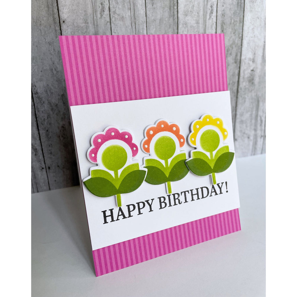 Simon Says Stamp Layered Pixie Flower Wafer Dies sssd112842c Out Of This World Birthday Card | color-code:ALT04