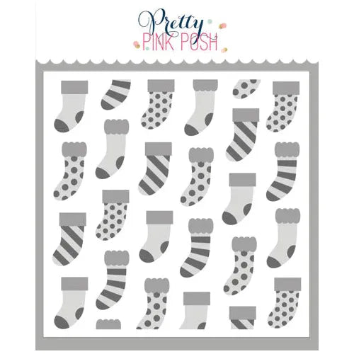 Pretty Pink Posh Layered Stockings Stencils